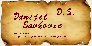 Danijel Savković vizit kartica